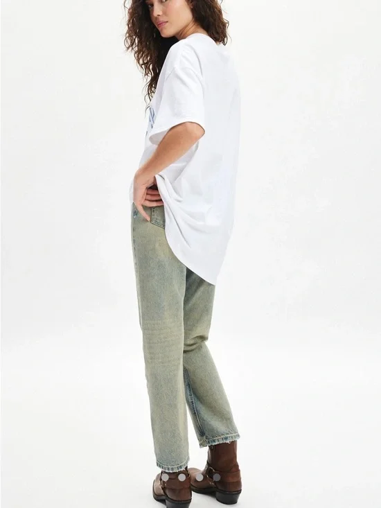 ❤️🔥BOGO FREE urban outfitters Oversized Graphic Tee Anxiety and Pizza L/XL - Picture 4 of 4